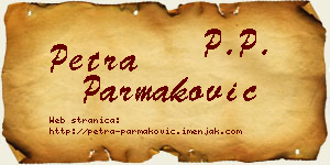 Petra Parmaković vizit kartica